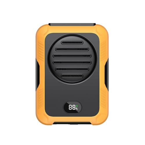 Tixqeaif 2000 MAh Hängender Hals-/Taillenventilator, Tragbarer USB-Mini-Ventilator für Outdoor-Camping, Wandern, Klettern, Sport A von Tixqeaif