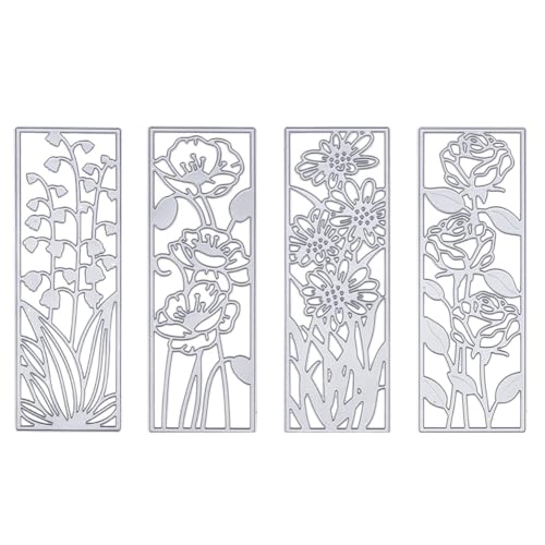 Tixqeaif 4-Teiliges Metallblumen-Pflanzenrahmen-Schneideset Sommer Herbst Thema Blumen-Metallschneideset Aus Kohlenstoffstahl Tixqeaif 4-Teiliges Metallblumen-Pflanzenrahmen-Schneideset Sommer Herbst Thema Blumen-Metallschneideset Aus Kohlenstoffstahl von Tixqeaif