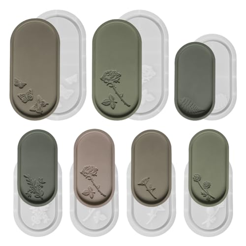 Tixqeaif 7 PCS Oval Aufbewahrungsbehälter Zement Silikonform Palette Form Milchweiß DIY Rosenblumen Schmetterling Schnitzuntersetzer Form Harz Beton Gipsform Tixqeaif 7 PCS Oval Aufbewahrungsbehälter Zement Silikonform Palette Form Milchweiß DIY Rosenblumen Schmetterling Schnitzuntersetzer Form Harz Beton Gipsform von Tixqeaif