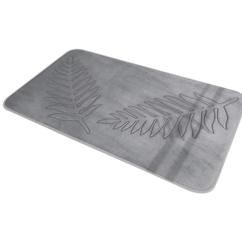 Tixqeaif Badvorleger Aus Memory-Schaum, Badematte mit Blattmotiv, rutschfest, Stark Wasserabsorbierend, Mikrofaser-Badematte, Wasserabsorbierende Badvorleger, Einfach zu Verwenden, 40 X 60 cm, C Tixqeaif Badvorleger Aus Memory-Schaum, Badematte mit Blattmotiv, rutschfest, Stark Wasserabsorbierend, Mikrofaser-Badematte, Wasserabsorbierende Badvorleger, Einfach zu Verwenden, 40 X 60 cm, C von Tixqeaif