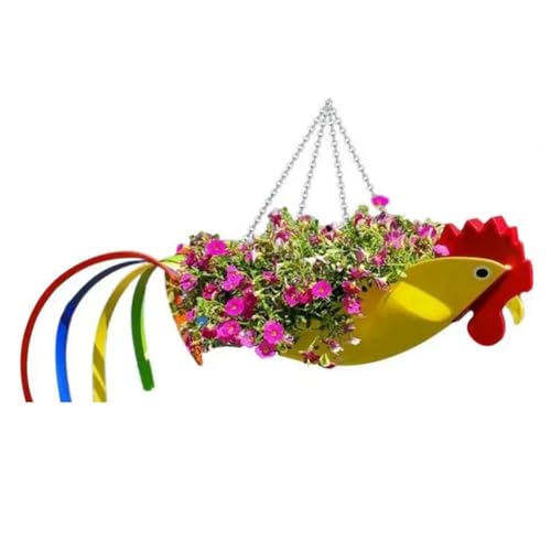 Tixqeaif Blumentopf Aus Metall, Exquisite Form, Bunt, Blumentopf, Hängender Pflanztopf, Dekorative Blumentöpfe für Den Garten, S, E Tixqeaif Blumentopf Aus Metall, Exquisite Form, Bunt, Blumentopf, Hängender Pflanztopf, Dekorative Blumentöpfe für Den Garten, S, E von Tixqeaif