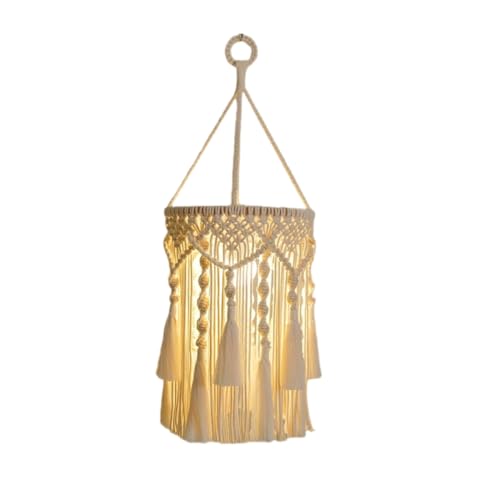 Tixqeaif Boho-Lampenschirm, Handgefertigter Makramee-Lampenschirm, Plug-In-Pendelleuchte, Böhmische Hängeleuchten Tixqeaif Boho-Lampenschirm, Handgefertigter Makramee-Lampenschirm, Plug-In-Pendelleuchte, Böhmische Hängeleuchten von Tixqeaif