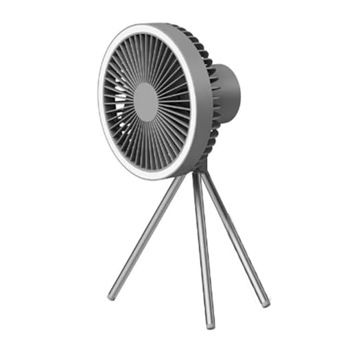 Tixqeaif Camping-Ventilator mit Tragbarem -LED-Licht, Wiederaufladbar über USB, zum Aufhängen und Stehen, Große Windkraft Tixqeaif Camping-Ventilator mit Tragbarem -LED-Licht, Wiederaufladbar über USB, zum Aufhängen und Stehen, Große Windkraft von Tixqeaif