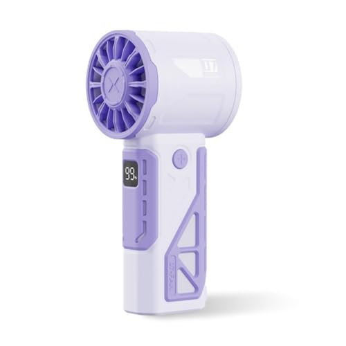 Tixqeaif Hand-Turboventilator 100-Fach Einstellbarer Tragbarer Hochgeschwindigkeitsventilator für Den Außenbereich, Schneller Kühlventilator, Leiser Ventilator für Arbeit und Studium C von Tixqeaif