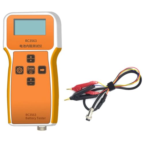 Tixqeaif Hochpräziser Detektor Kunststoff Hochpräziser Detektor RC3563 Batteriespannungs-Innenwiderstandstester Ternäre Lithiumbatterie/Lithium-Eisenphosphat/Batterie/18650 Messung von Tixqeaif