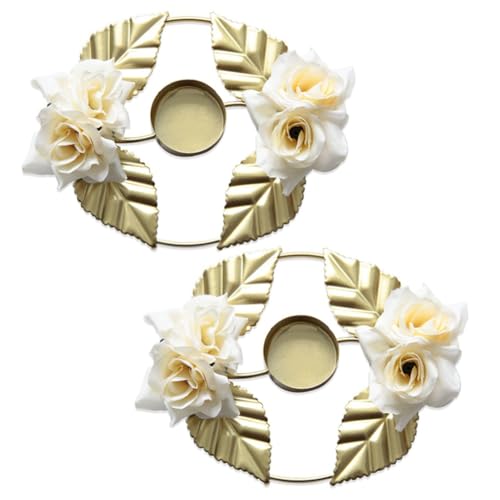 Tixqeaif Hochzeitskerzenständer Blumenkerzenhalter Blumenkerzenhalter für Tische Hochzeitstafelaufsätze Rosengirlande Kerzenhalter B Einfache Installation von Tixqeaif