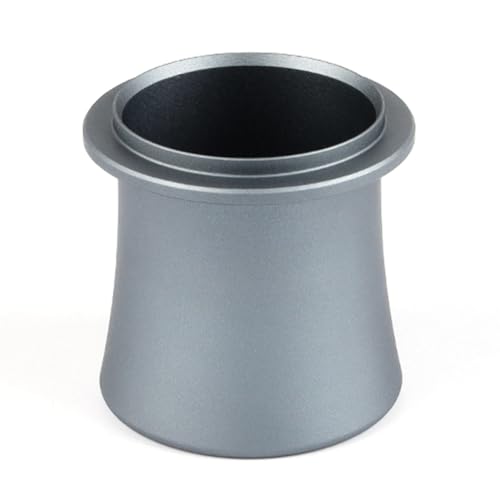Tixqeaif Italienische Kaffeemaschine Metall Verdicktes Pulver Tassenmahlwerk Kaffeetasse Universal 51/53/54mm Zubehör Silbergrau von Tixqeaif