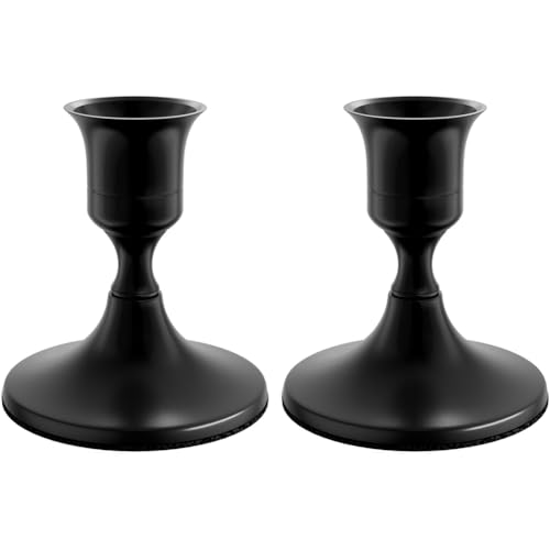 Tixqeaif Kerzenhalter mit Konischer Form, Vintage-Kerzenständer Aus Metall für Den Esstisch, Als Tischdekoration oder Als Kaminsims für Hochzeitsfeiern, A von Tixqeaif