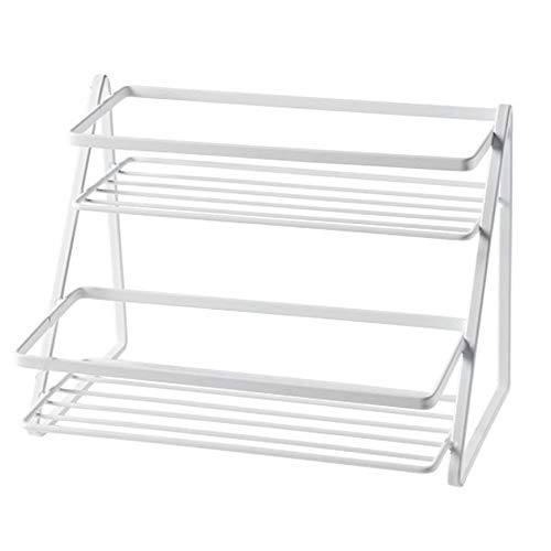 Tixqeaif KüChenschrank Regal ZäHler Organizer Rack Pantry Lagerung Badezimmer Schlafzimmer BüRo Tisch Schreibtisch Platz Sparenden Rahmen von Tixqeaif