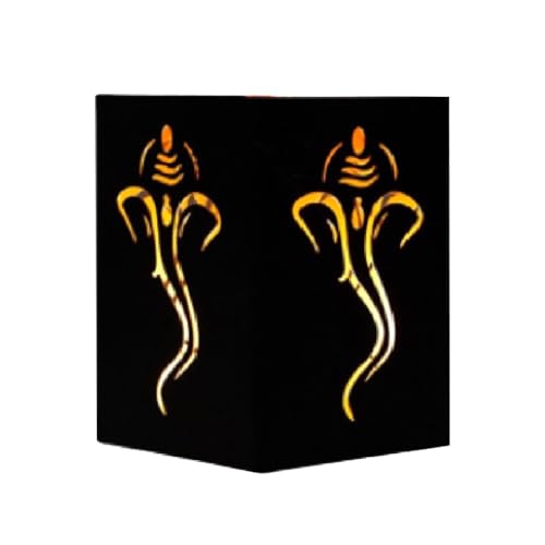 Tixqeaif Lotus-Kerzenständer, Außenleuchten für Terrasse + Lotus-Muster, Halloween-Kerzenhalter für Zuhause, Festliche für Diwali, Einfach zu Bedienen von Tixqeaif