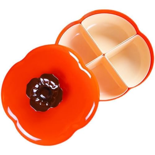 Tixqeaif Persimmon-Snack-Tablett, Trockenfrüchte-Tablett, Bonbonniere mit Deckel, Tragbarer Bonbonteller, Langlebig, 26,8 X 9,5 cm Tixqeaif Persimmon-Snack-Tablett, Trockenfrüchte-Tablett, Bonbonniere mit Deckel, Tragbarer Bonbonteller, Langlebig, 26,8 X 9,5 cm von Tixqeaif