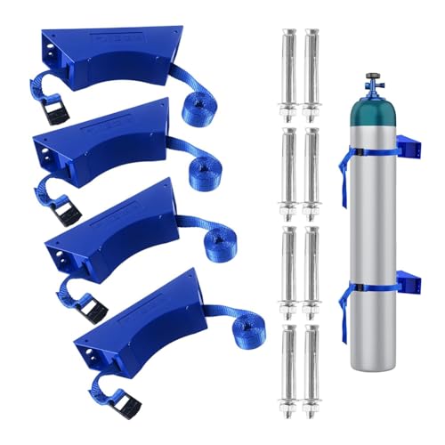 Tixqeaif Propantank-Halterung, Propantank-Halterung, Zylinderhalterung, Langlebiger ABS-Zylinder mit Schrauben und Sicherheitskettenhalterung von Tixqeaif