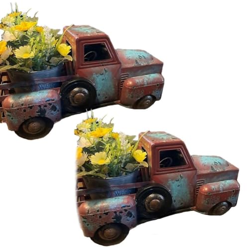 Tixqeaif Retro-Blumentöpfe Aus Verschrottetem, Blumen und Pflanzen, Sukkulenten, Kunstharz, Kunsthandwerk, Ornamente von Tixqeaif