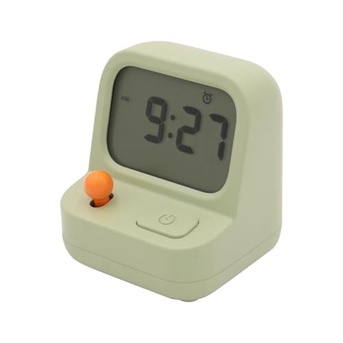 Tixqeaif Retro-Mini-Handspielautomaten- für Kinder, Niedliche Digitaluhr, Multifunktions-Countdown-Schlummerfunktion, Schreibtisch-Tischuhr, Langlebig, Einfache Installation, Einfach zu Bedienen von Tixqeaif