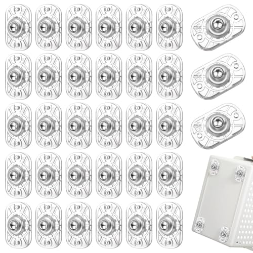 Tixqeaif Self Adhäsive Caster 52pcs 360 ° Drehgeräte Walzen Klare Geräte -Schiebereglern für Küchengeräte von Tixqeaif