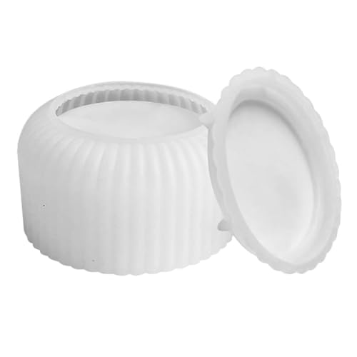 Tixqeaif Silikonform mit Deckel, Zylindrischer Kerzenhalter, 3D-Kerzen-Silikonform, DIY-Zement-Kerzenhalterform, Langlebig, Einfach zu Verwenden B Tixqeaif Silikonform mit Deckel, Zylindrischer Kerzenhalter, 3D-Kerzen-Silikonform, DIY-Zement-Kerzenhalterform, Langlebig, Einfach zu Verwenden B von Tixqeaif