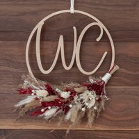 Trockenblumenkranz Wc Ø20cm | Türschild Kranz Holzschild Geschenkidee Flurschild Verschiedene Farben Trockenblumenkranz Wc Ø20cm | Türschild Kranz Holzschild Geschenkidee Flurschild Verschiedene Farben von TiyanaDesign