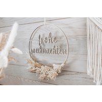 Türkranz Frohe Weihnachten Mit Holzsterne Ø20cm, Ø24cm Oder Ø30cm | Sterne Türschild Trockenblumen Türkranz Frohe Weihnachten Mit Holzsterne Ø20cm, Ø24cm Oder Ø30cm | Sterne Türschild Trockenblumen von TiyanaDesign