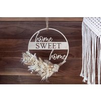 Türkranz Home Sweet Ø20cm, Ø24cm Oder Ø30cm | Türschild Trockenblumen Trockenblumenkranz Türkranz Home Sweet Ø20cm, Ø24cm Oder Ø30cm | Türschild Trockenblumen Trockenblumenkranz von TiyanaDesign