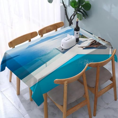 Tischdecke Outdoor Hawaii Tischdecken Abwaschbar 3D Meer Tischdecke Wetterfest Wasserdicht für Party Biertisch, 150x150 cm Q.P2435 Tischdecke Outdoor Hawaii Tischdecken Abwaschbar 3D Meer Tischdecke Wetterfest Wasserdicht für Party Biertisch, 150x150 cm Q.P2435 von Tizhweqo