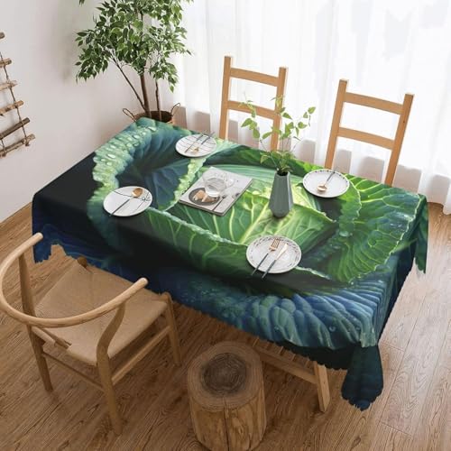 Tischdecke Outdoor Kohl Tischdecken Abwaschbar 3D Kohl Tischdecke Wetterfest Wasserdicht für Party Biertisch, 140x240 cm Q.P1778 von Tizhweqo