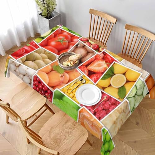 Tischdecke Outdoor Obst Tischdecken Abwaschbar 3D Gemüse Tischdecke Wetterfest Wasserdicht für Party Biertisch, 90x90 cm Q.P1812 Tischdecke Outdoor Obst Tischdecken Abwaschbar 3D Gemüse Tischdecke Wetterfest Wasserdicht für Party Biertisch, 90x90 cm Q.P1812 von Tizhweqo