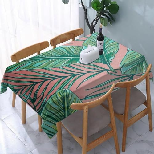 Tischdecke Outdoor Palmblätter Tischdecken Abwaschbar 3D Tropische Pflanzen Tischdecke Wetterfest Wasserdicht für Party Biertisch, 90x90 cm Q.P1932 Tischdecke Outdoor Palmblätter Tischdecken Abwaschbar 3D Tropische Pflanzen Tischdecke Wetterfest Wasserdicht für Party Biertisch, 90x90 cm Q.P1932 von Tizhweqo