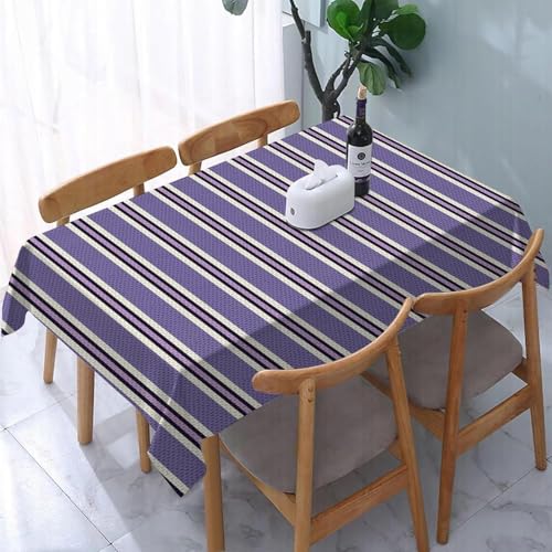 Tischdecke Outdoor Streifen Tischdecken Abwaschbar 3D Lila Tischdecke Wetterfest Wasserdicht für Party Biertisch, 140x180 cm Q.P1876 Tischdecke Outdoor Streifen Tischdecken Abwaschbar 3D Lila Tischdecke Wetterfest Wasserdicht für Party Biertisch, 140x180 cm Q.P1876 von Tizhweqo