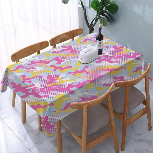 Tischdecke Outdoor Tarnmuster Tischdecken Abwaschbar 3D Abstrakt Tischdecke Wetterfest Wasserdicht für Party Biertisch, 100x100 cm Q.P2463 Tischdecke Outdoor Tarnmuster Tischdecken Abwaschbar 3D Abstrakt Tischdecke Wetterfest Wasserdicht für Party Biertisch, 100x100 cm Q.P2463 von Tizhweqo