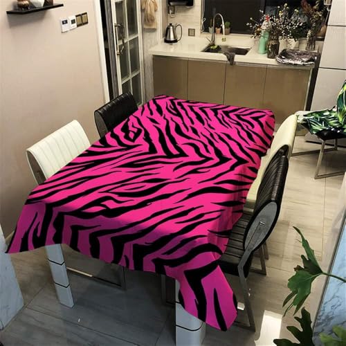 Tischdecke Outdoor Zebrastreifen Tischdecken Abwaschbar 3D Tierische Textur Tischdecke Wetterfest Wasserdicht für Party Biertisch, 140x260 cm Q.P1949 Tischdecke Outdoor Zebrastreifen Tischdecken Abwaschbar 3D Tierische Textur Tischdecke Wetterfest Wasserdicht für Party Biertisch, 140x260 cm Q.P1949 von Tizhweqo
