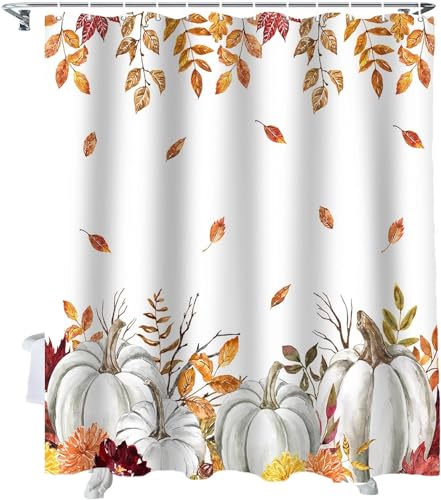 Tizhweqo Duschvorhang 200x200 Herbst Duschvorhang Erntedank Badezimmer Vorhang Antischimmel Wasserdicht 3D Effekt Duschvorhänge Textil Polyester Stoff für Badewannen mit Haken B2322 Tizhweqo Duschvorhang 200x200 Herbst Duschvorhang Erntedank Badezimmer Vorhang Antischimmel Wasserdicht 3D Effekt Duschvorhänge Textil Polyester Stoff für Badewannen mit Haken B2322 von Tizhweqo