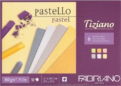 Hochwertiges Pastellpapier farbig Fabriano Tiziano Din A4 30 Blatt 160gr. von Tiziano