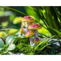 5 cm Miniatur-Fairytiny Tri-Pilze, Feengartenzubehör Und Zubehör, Terrarienfiguren, Lila von TizzleByTizzle
