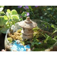 Miniatur-Fee-Kleine Zen-Stil Stein-Lampen-Fee Gartenbedarf & Zubehör Terrarium Figuren von TizzleByTizzle