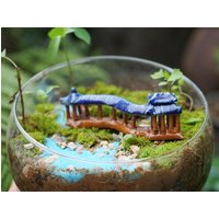 Miniature Fairy Tiny Curved Corridor Double Pavilion Gartenzubehör & Zubehör Terrarium Figuren von TizzleByTizzle