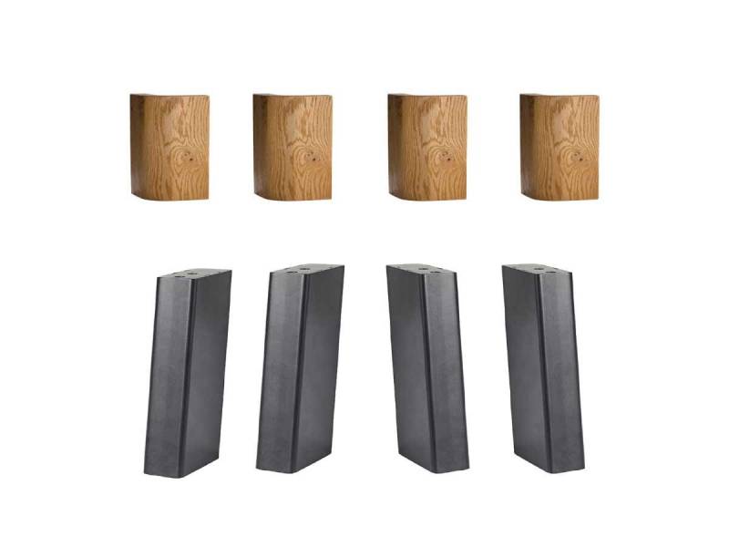 Tjoernbo Fuß M4 schräg Eisen schwarz Buche Weiss (6) 4x Zylinder von Tjørnbo