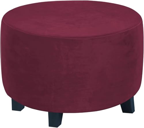 Stretch-Fußhocker-Schonbezug mit elastischer Unterseite, Fußstützen-Hocker-Schutz für Wohnzimmer, Schlafzimmer, abnehmbare, waschbare Sitzbezüge, Rot, Größe S Stretch-Fußhocker-Schonbezug mit elastischer Unterseite, Fußstützen-Hocker-Schutz für Wohnzimmer, Schlafzimmer, abnehmbare, waschbare Sitzbezüge, Rot, Größe S von Tkasniy