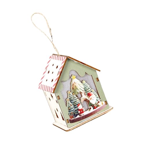 Leuchtende Holzhütte Urlaub Dekoration Weihnachten Hütte hängende Ornament für Kaminsims Tür Baum Dekorationen Holz beleuchtete Dekoration Leuchtende Holzhütte Urlaub Dekoration Weihnachten Hütte hängende Ornament für Kaminsims Tür Baum Dekorationen Holz beleuchtete Dekoration von Tkidplw