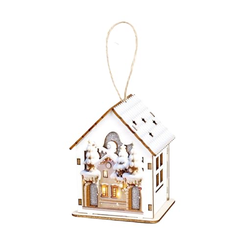 Leuchtende Holzhütte Urlaub Dekoration Weihnachten Hütte hängende Ornament für Kaminsims Tür Baum Dekorationen Holz beleuchtete Dekoration Leuchtende Holzhütte Urlaub Dekoration Weihnachten Hütte hängende Ornament für Kaminsims Tür Baum Dekorationen Holz beleuchtete Dekoration von Tkidplw