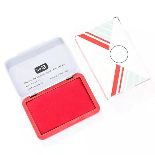 Professionelles Stempelkissen, schnelltrocknend, Fingertinten für Finanzprüfungen, Vertragsbürogebrauch, 90 x 56 mm, Finanzdokumente Professionelles Stempelkissen, schnelltrocknend, Fingertinten für Finanzprüfungen, Vertragsbürogebrauch, 90 x 56 mm, Finanzdokumente von Tkidplw