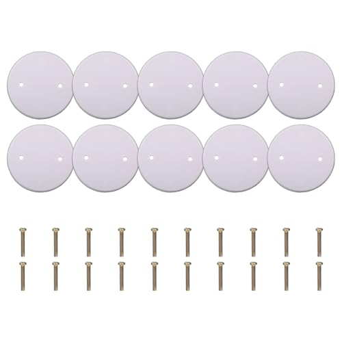 Runde Deckenrohlinge, flache Platte, runde Elektrokasten-Rohlinge, Abdeckplatten, dauerhafte Deckenleuchte, 10 Stück von Tkidplw