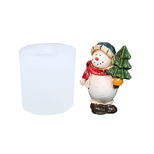 Schneemann-Form aus Kunstharz, Silikonformen, Weihnachtsschmuck, temperaturbeständig, Weihnachts-Silikonform von Tkidplw