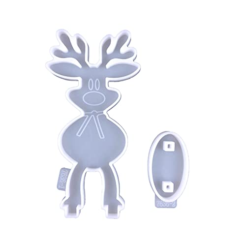 Silikonform in Weihnachts-Rentier-Form für Tischdekoration, niedliche Tiere, Hirsch, Epoxidharz, Gießform, Werkzeug, Silikonformen für Harz Silikonform in Weihnachts-Rentier-Form für Tischdekoration, niedliche Tiere, Hirsch, Epoxidharz, Gießform, Werkzeug, Silikonformen für Harz von Tkidplw