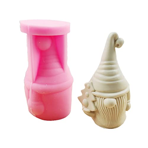 Silikonform mit Weihnachtsmann-Zwerg, für handgefertigte Schreibtischdekoration, Gips, Epoxidharz für Zuhause von Tkidplw