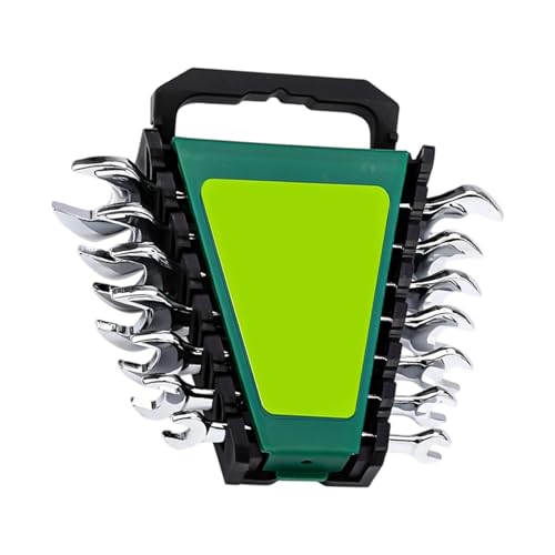 Tkidplw Praktisches Doppelkopf-Schraubenschlüssel-Set, rutschfester Griff, massiver 45-Kohlenstoffstahl, hohe Drehmomente, metrisch und SAE-Set von Tkidplw
