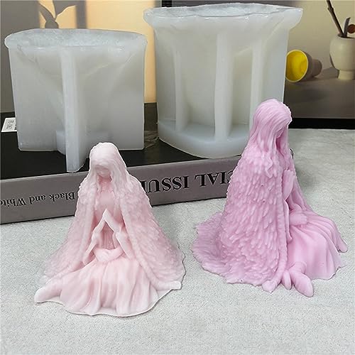 Wiederverwendbare Silikonform, Halloween-Frauenstatue, Epoxidharz, Gießwerkzeug für Duftherstellung, wiederverwendbares Epoxidharz für Duftherstellung von Tkidplw