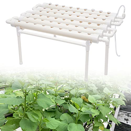 TkkMivcOC Hydroponics Growing System, PVC-U Pflanzenanbau-Systeme mit 54 Pflanzplätzen, 1 Schicht Pflanzen Gemüse Hydrokultur für Salat Sellerie Rüben Gemüse Blumen Pflanzen Raps TkkMivcOC Hydroponics Growing System, PVC-U Pflanzenanbau-Systeme mit 54 Pflanzplätzen, 1 Schicht Pflanzen Gemüse Hydrokultur für Salat Sellerie Rüben Gemüse Blumen Pflanzen Raps von TkkMivcOC