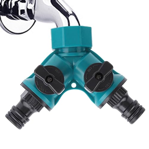 Gartenschlauch Verteiler | 2 Wege Verteiler Wasser | Y-Verteiler | Gartenschlauch-Wasserverteiler | Schlauch Rohr Verteiler | Für Landschaftsbau, Blumenanbau, Bewässerung von Tktouci