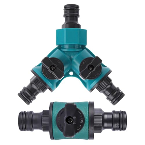 Gartenschlauch Verteiler | 2 Wege Verteiler Wasser | Y-Verteiler | Gartenschlauch-Wasserverteiler | Schlauch Rohr Verteiler | Für Landschaftsbau, Blumenanbau, Bewässerung von Tktouci