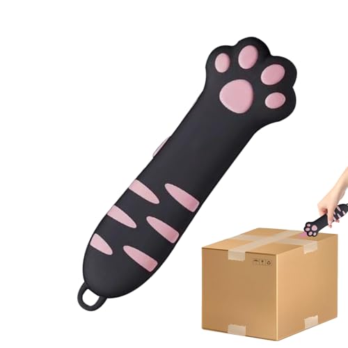 Teleskopkartonschneider | Dehnbarer Schwertkatze Paw Box Cutter | Cuttermesser Katzenpfote | Einziehbarer Brieföffner Geeignet Für Kartons, Pappe, Wrap, Riemen, Papiere | 14,3x3.9x2.2cm von Tktouci